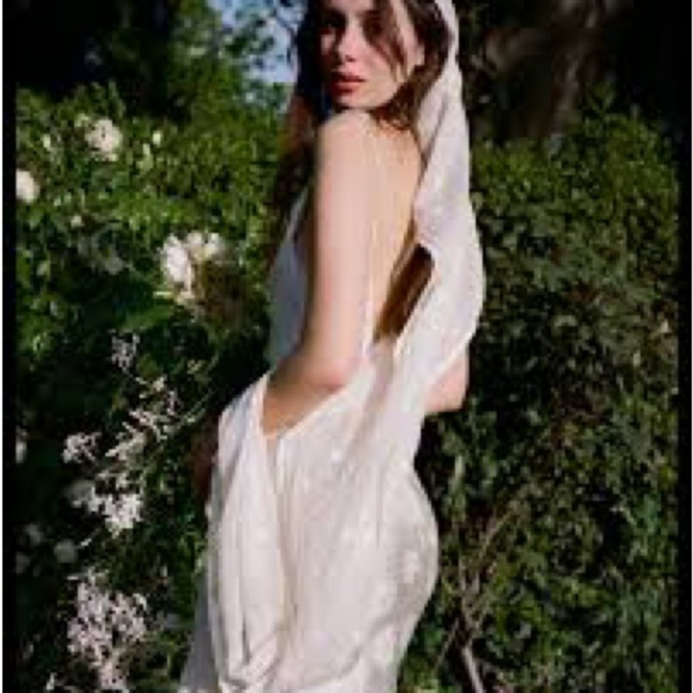 Realisation Par White Silk Satin Elvira Maxi Slip Dress - Picture 2 of 9
